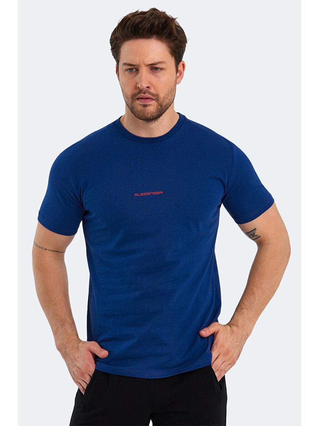 SLAZENGER İndigo PATSY Erkek Kısa Kol T-Shirt Indigo