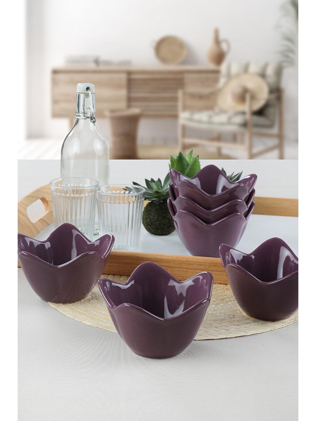 Mor Zambak Çerezlik 12 Cm 6 Adet