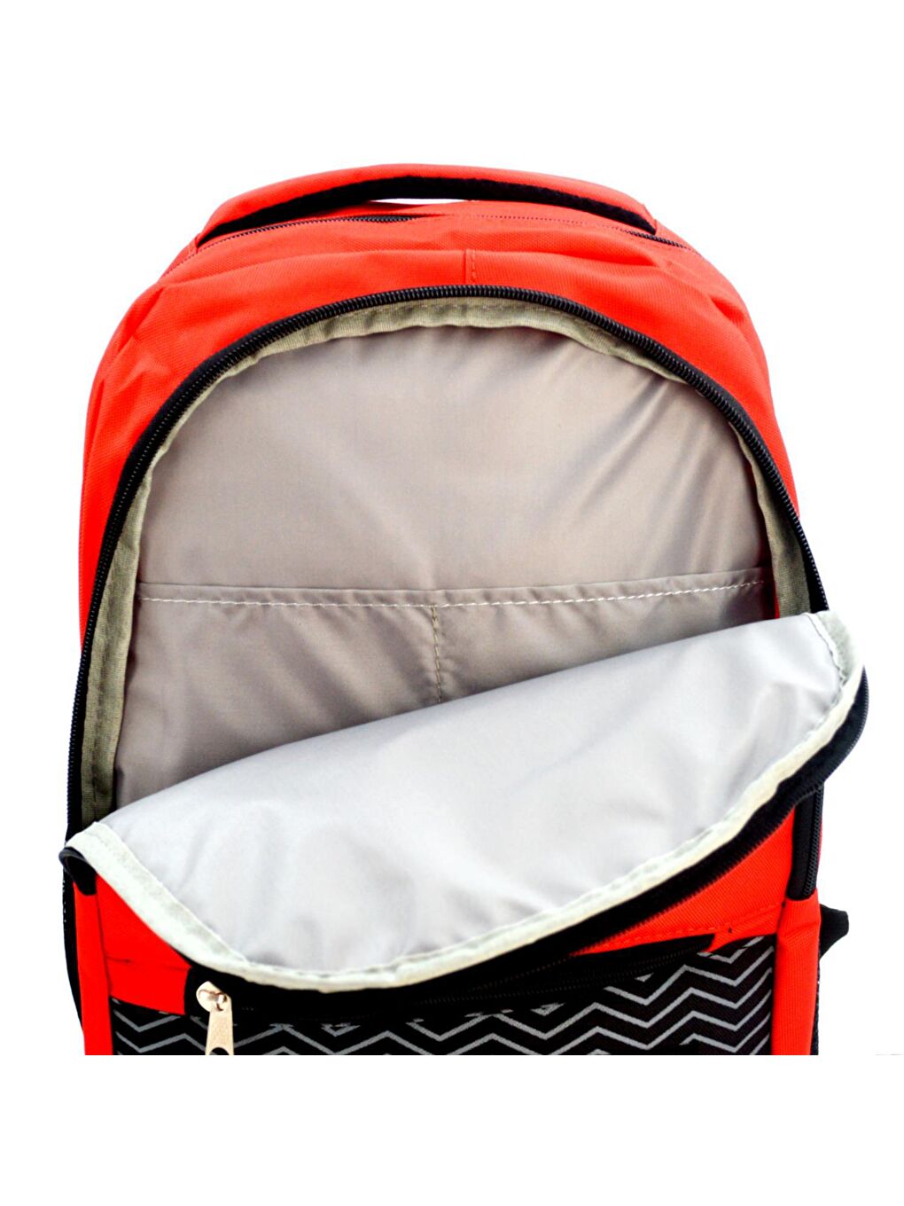 SN-2003 Laptop Bölmeli Okul Sırt Çantası 3 Bölmeli Kırmızı-2