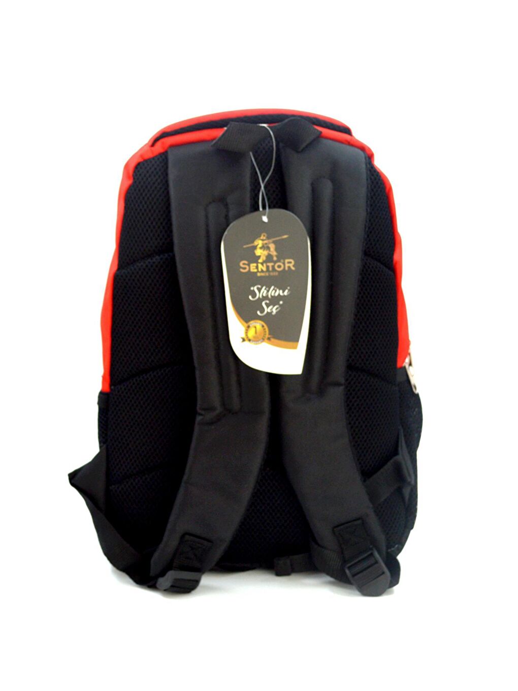 SN-2003 Laptop Bölmeli Okul Sırt Çantası 3 Bölmeli Kırmızı-4