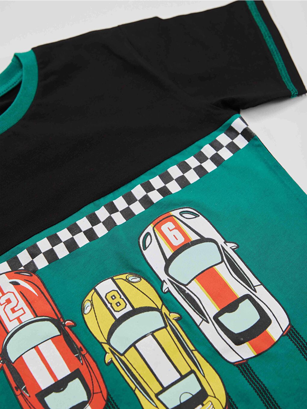 Karışık Finish Erkek Çocuk Tişört Kapri Şort Takım-4