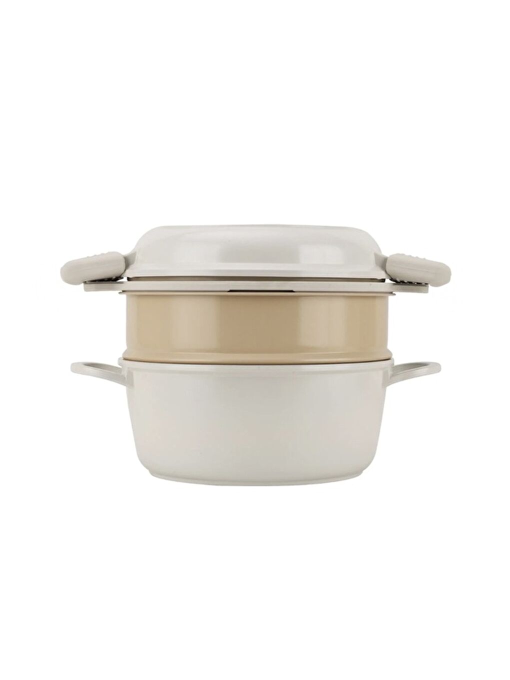 Pienza Alüminyum Tencere Seti - Krem / Bej - 7 Parça-4