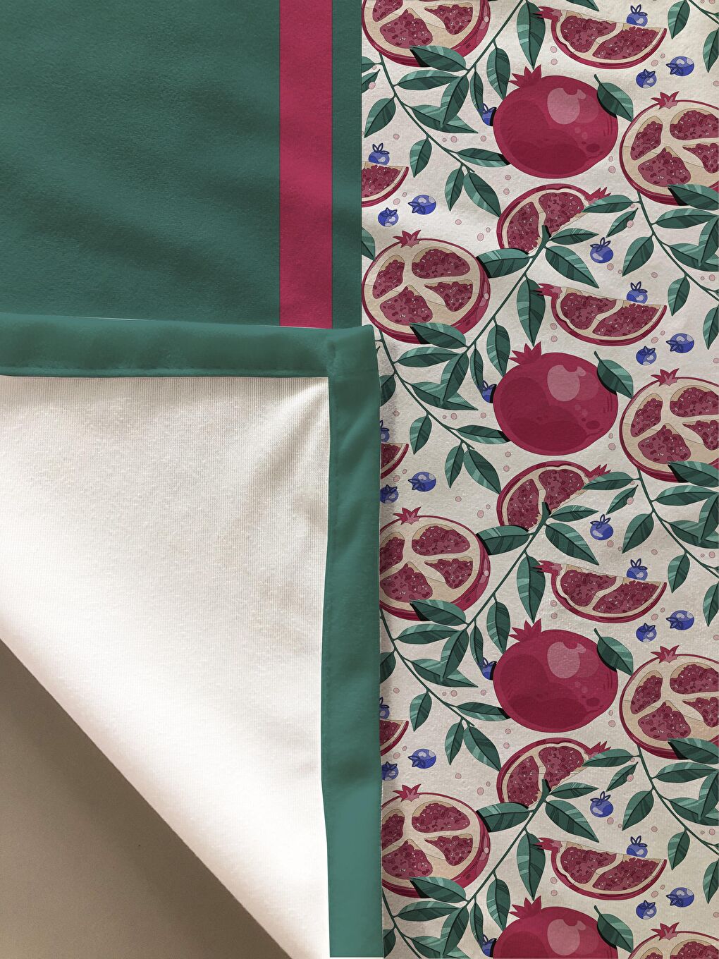 Karışık Nar Desenli Masa Örtüsü Renkli-1