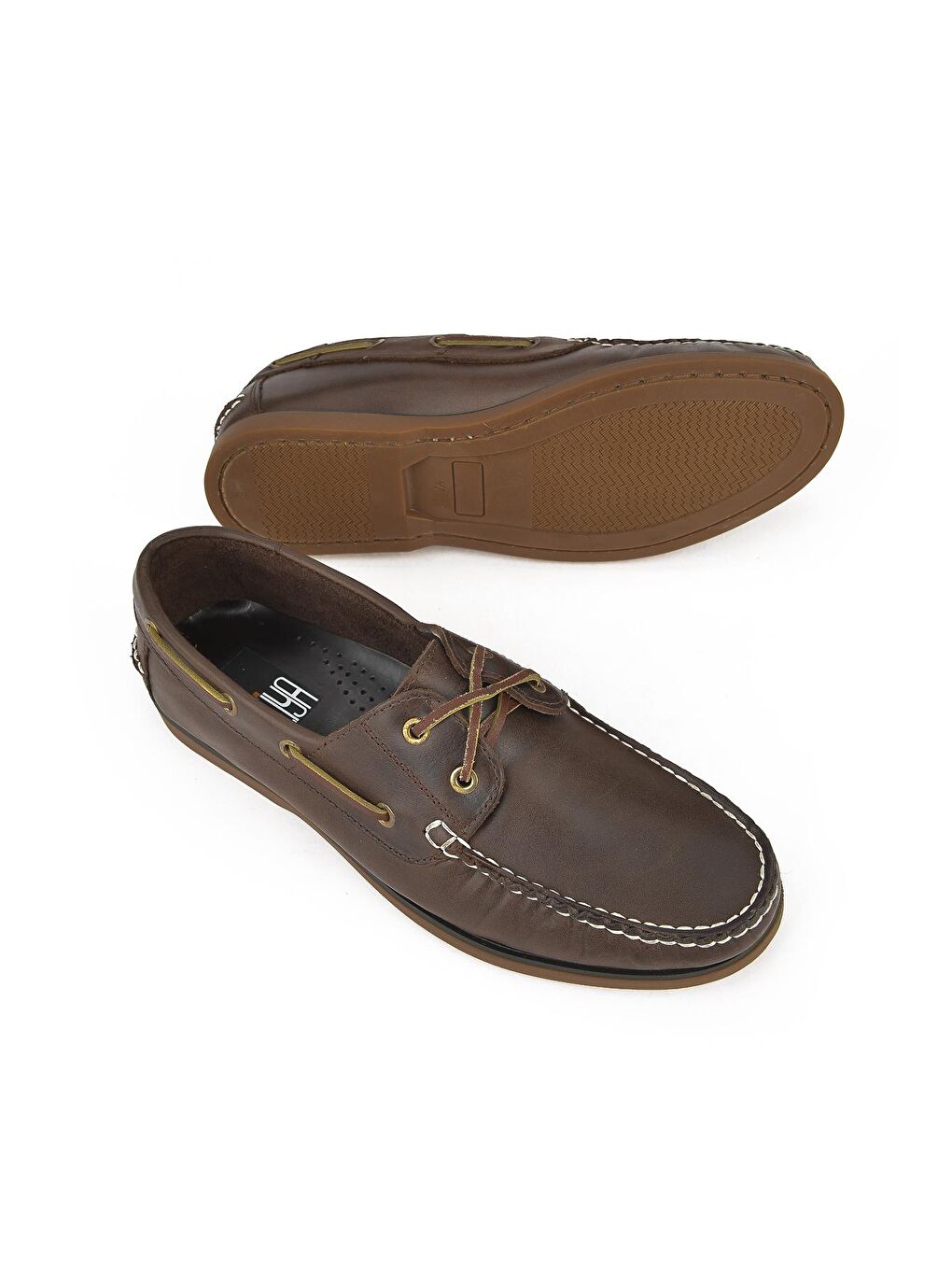 Kahverengi Erkek Hakiki Deri Ayakkabı 1311007 1016 Kahve-3