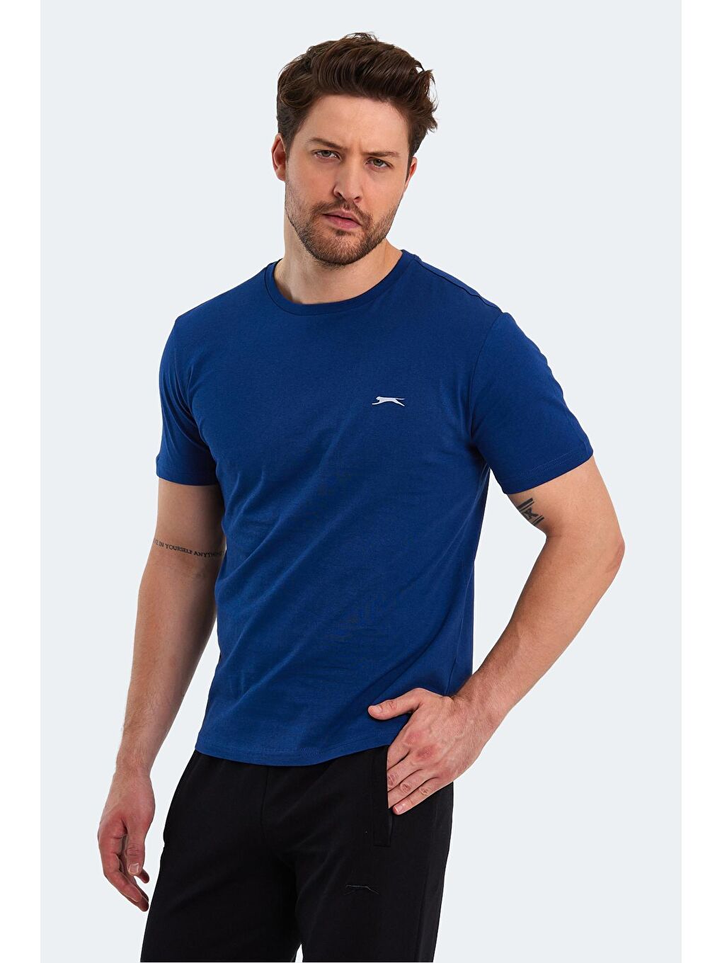 SLAZENGER İndigo PAINT Erkek Kısa Kol T-Shirt Indigo - 2