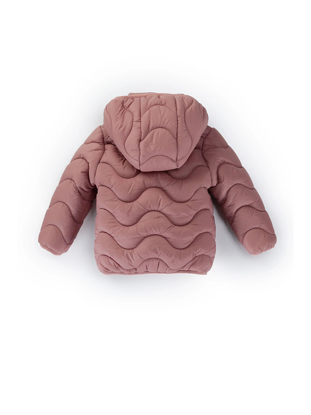 Pembe Desenli Kız Bebek Mont 50129-1