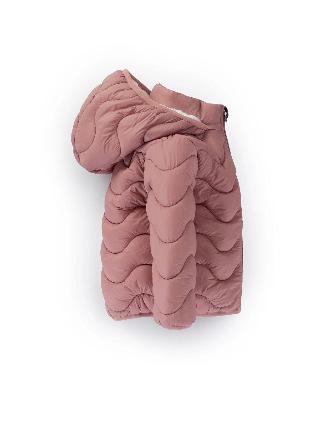 Pembe Desenli Kız Bebek Mont 50129-2