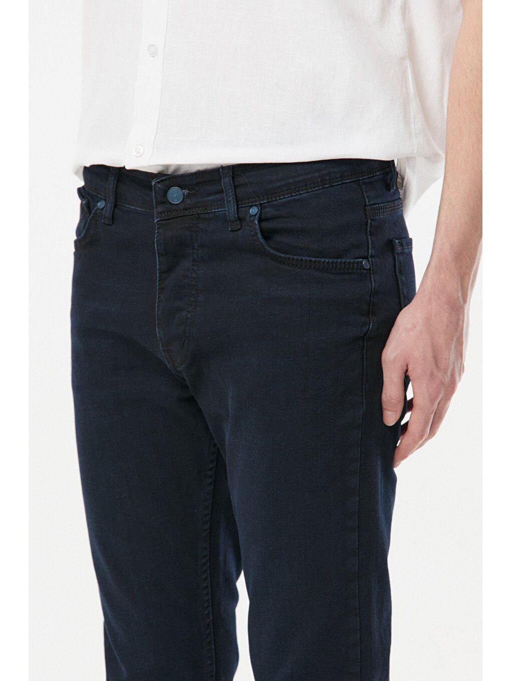 Lacivert Skinny Jean Pantolon-3