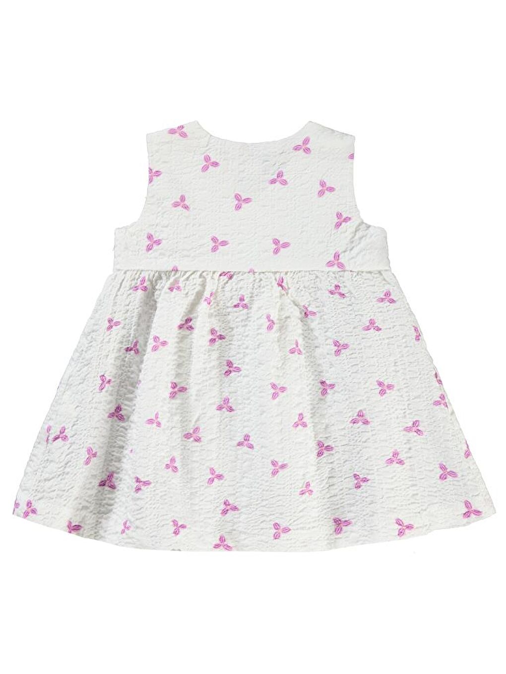 Mor Baby Çiçek Empirme 6-18 Ay Elbise - Lila18-24 Ay