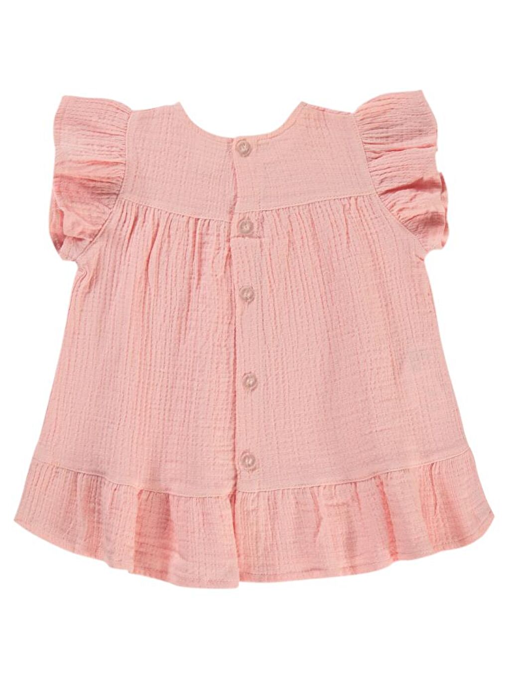 Pembe Baby Müslin 6-18 Ay Elbise - Pudra6-9 Ay-1