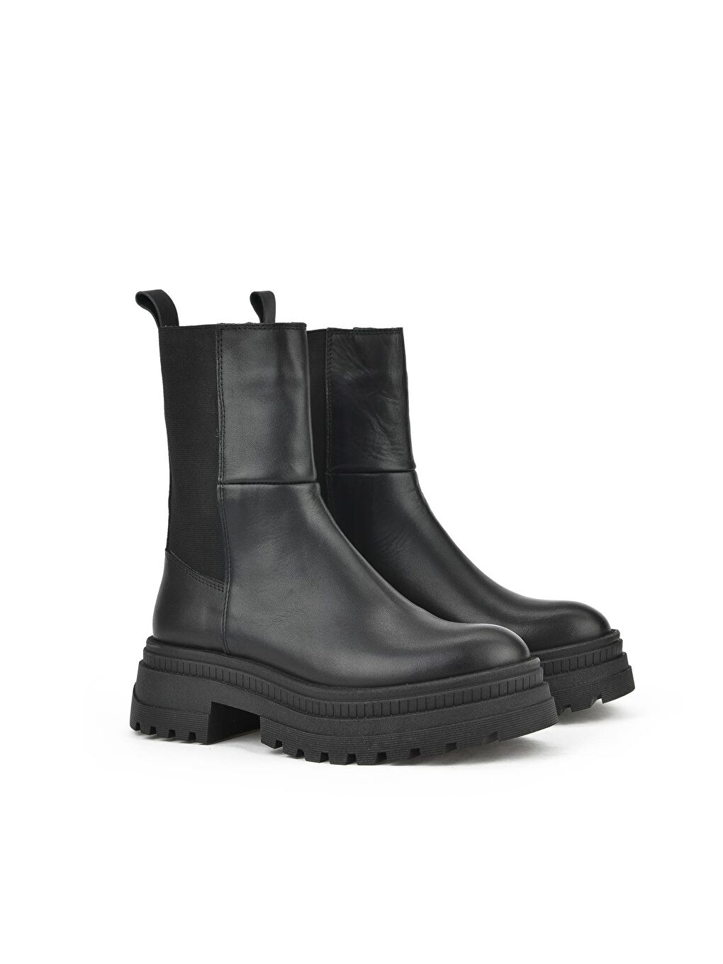 Kadın Hakiki Deri Bot 133359Z341 Siyah-1