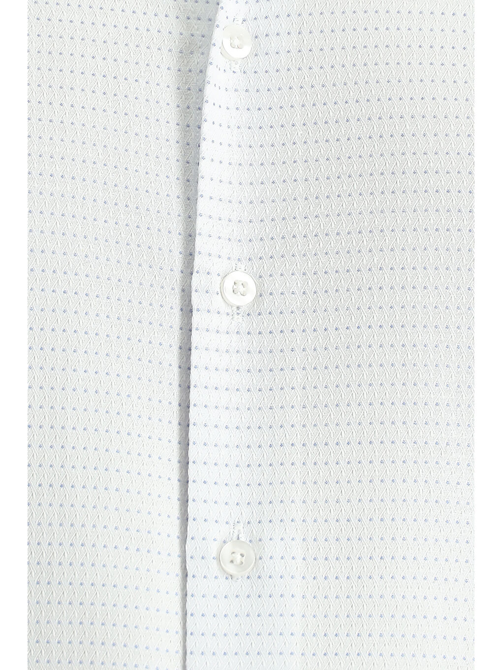 Mavi Uzun Kol Slim Fit Dar Kesim Klasik Desenli Pamuklu Kolay Ütülenebilir Gömlek-4
