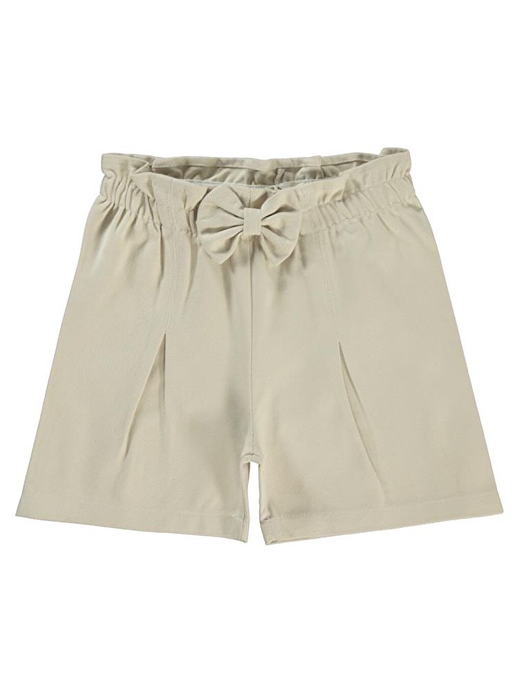 Girls Bel Fırfırlı 6-9 Yaş Şort - Bej 9-10 Yaş