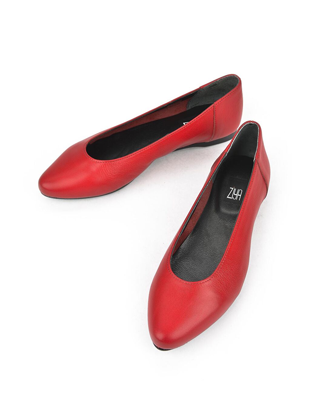 Kadın Hakiki Deri Babet 13119 4060 Kırmızı-3