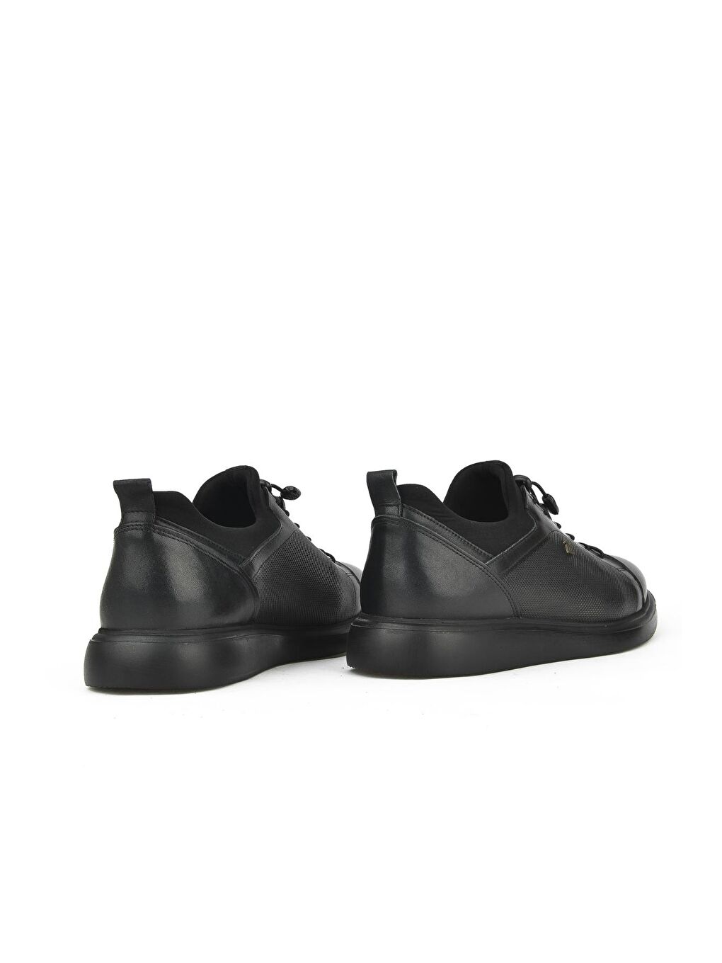 Erkek Hakiki Deri Sneaker 13371Z7002 Siyah-2