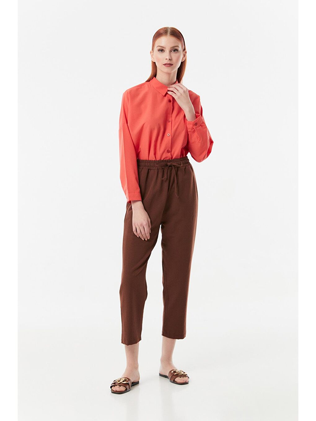 Mercan Tek Cepli Arkası Uzun Gömlek-3