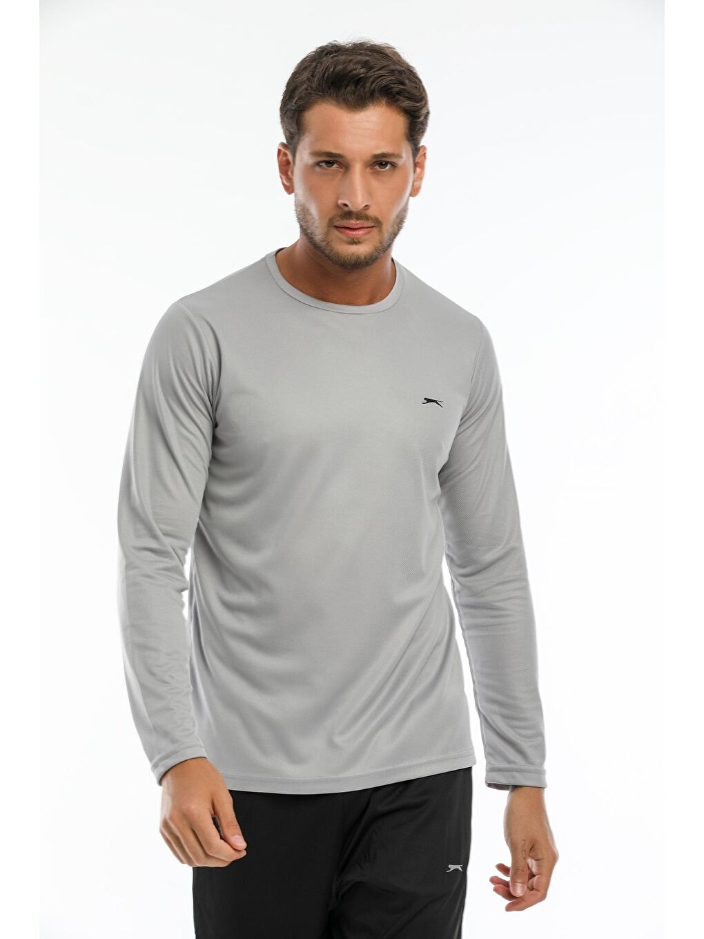 ODIN Erkek Uzun Kol Tişört Gri