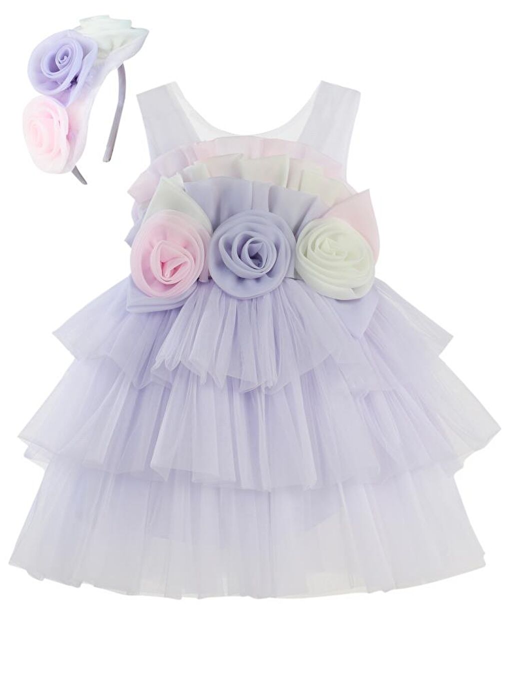 Girls 2-5 Yaş Abiye - Lila 3-4 Yaş-3