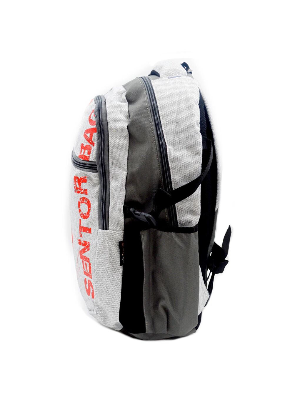 SN-511 Laptop Bölmeli Okul Sırt Çantası 3 Bölmeli Gri-2