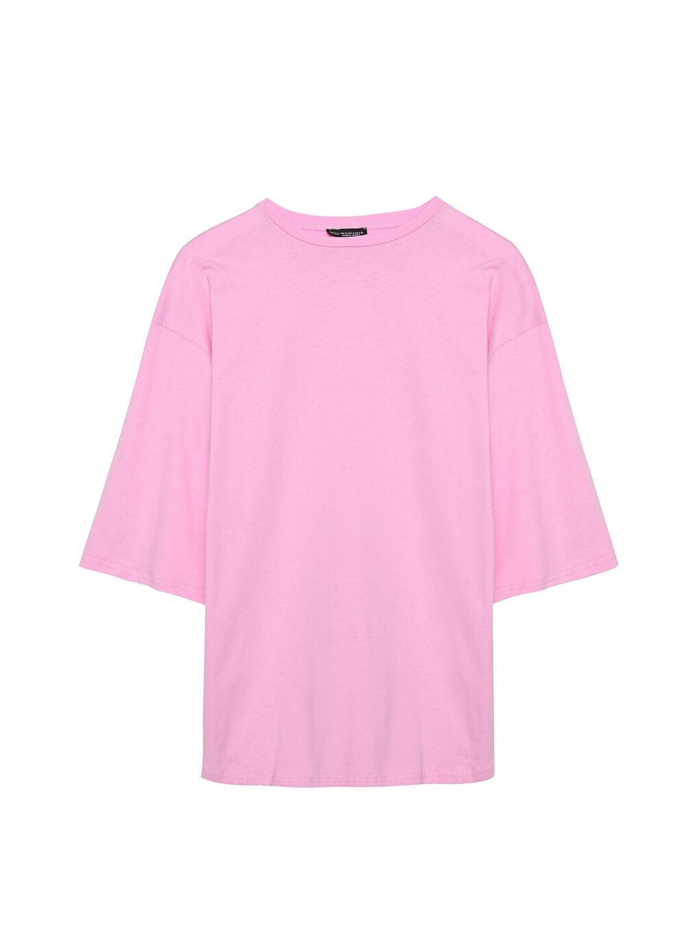 Truvakar Kol Basic Oversize Tişört Pembe
