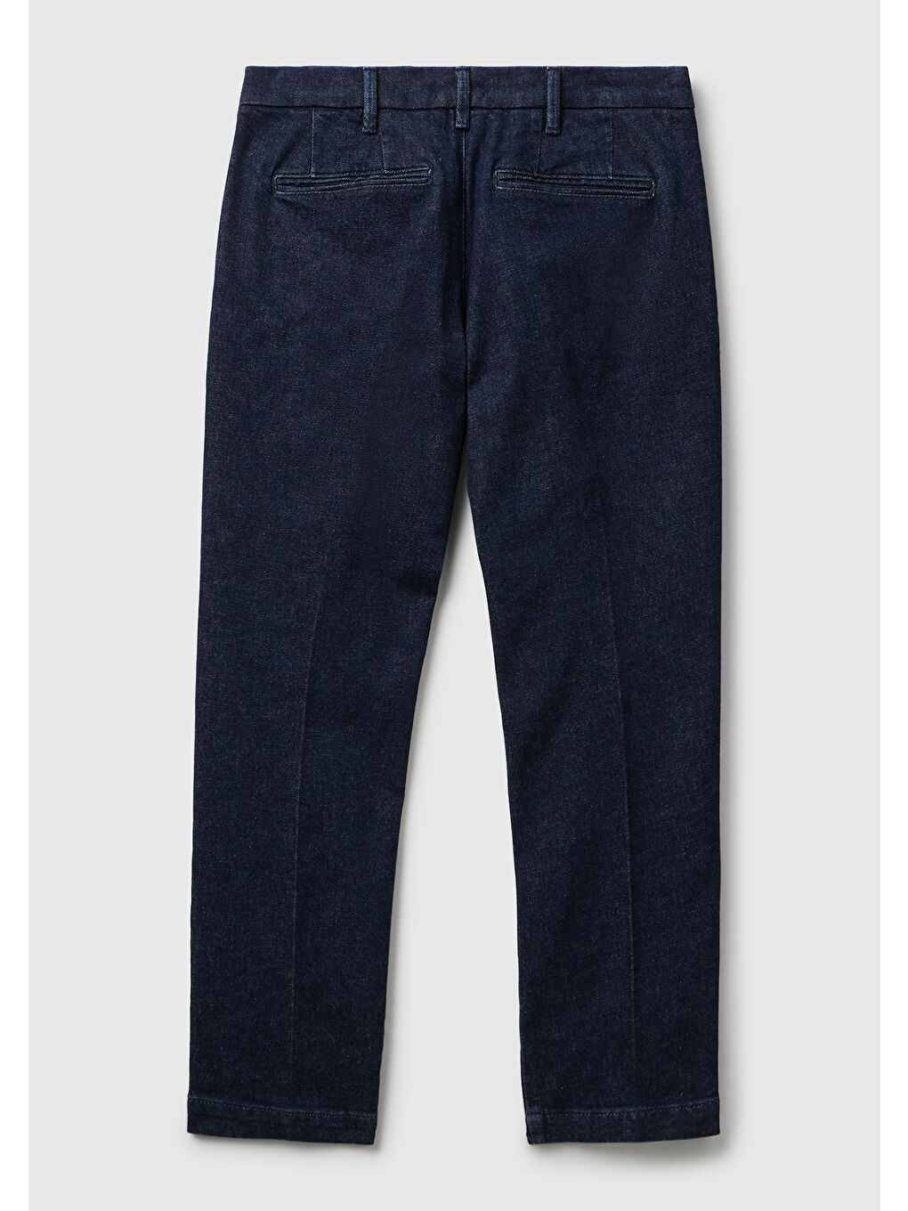 Erkek Mavi Slim Fit Denim Chino Pantolon-1