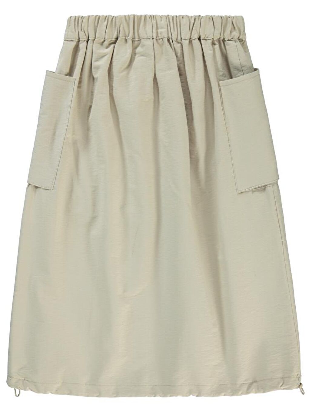 Girls Körük Cepli Uzun 6-9 Yaş Etek - Bej 7-8 Yaş-1