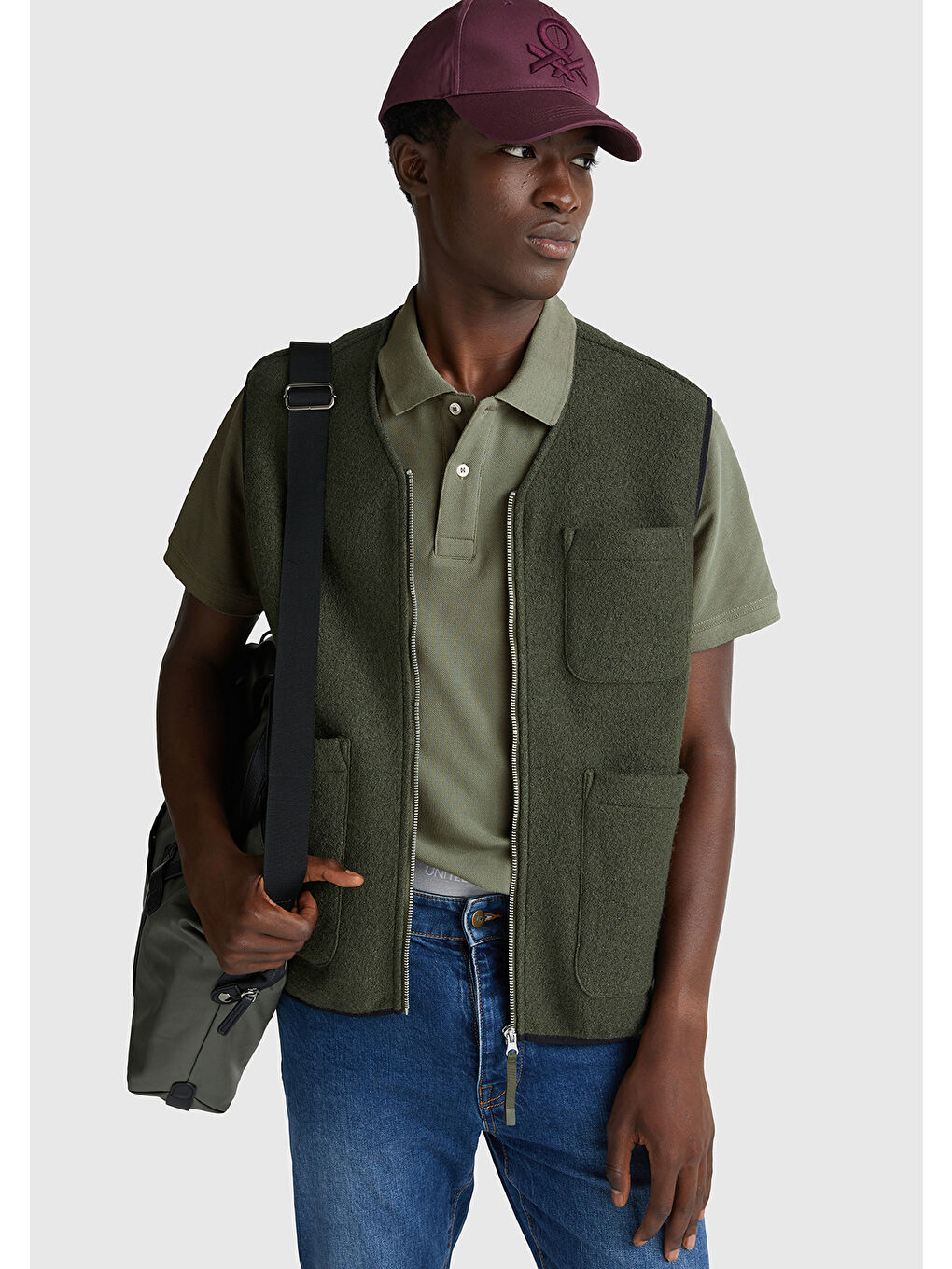 Erkek Soluk Yeşil Regular Fit Kısa Kollu Polo Tişört-4