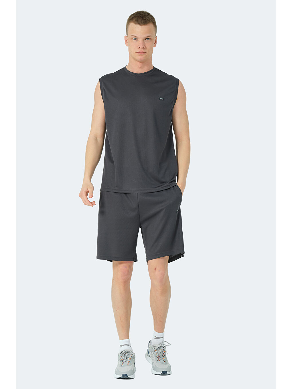 Erkek Atlet Koyu Gri-6