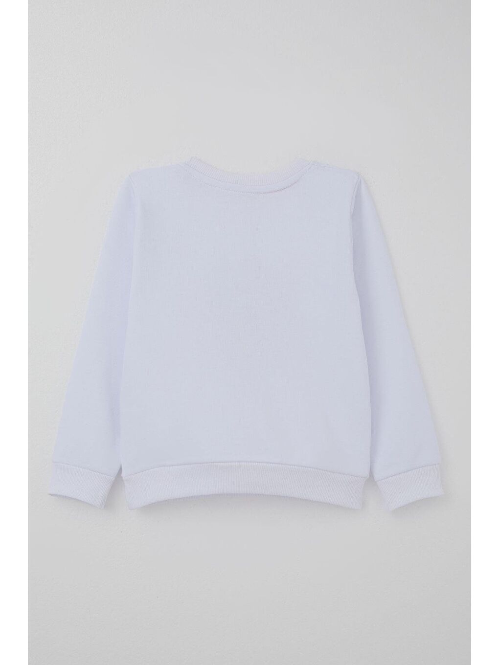 Kız Çocuk Eşofman Takımı Sevgi Temalı Mutlu Ayıcık Nakışlı Beyaz (3-7 Yaş)-4