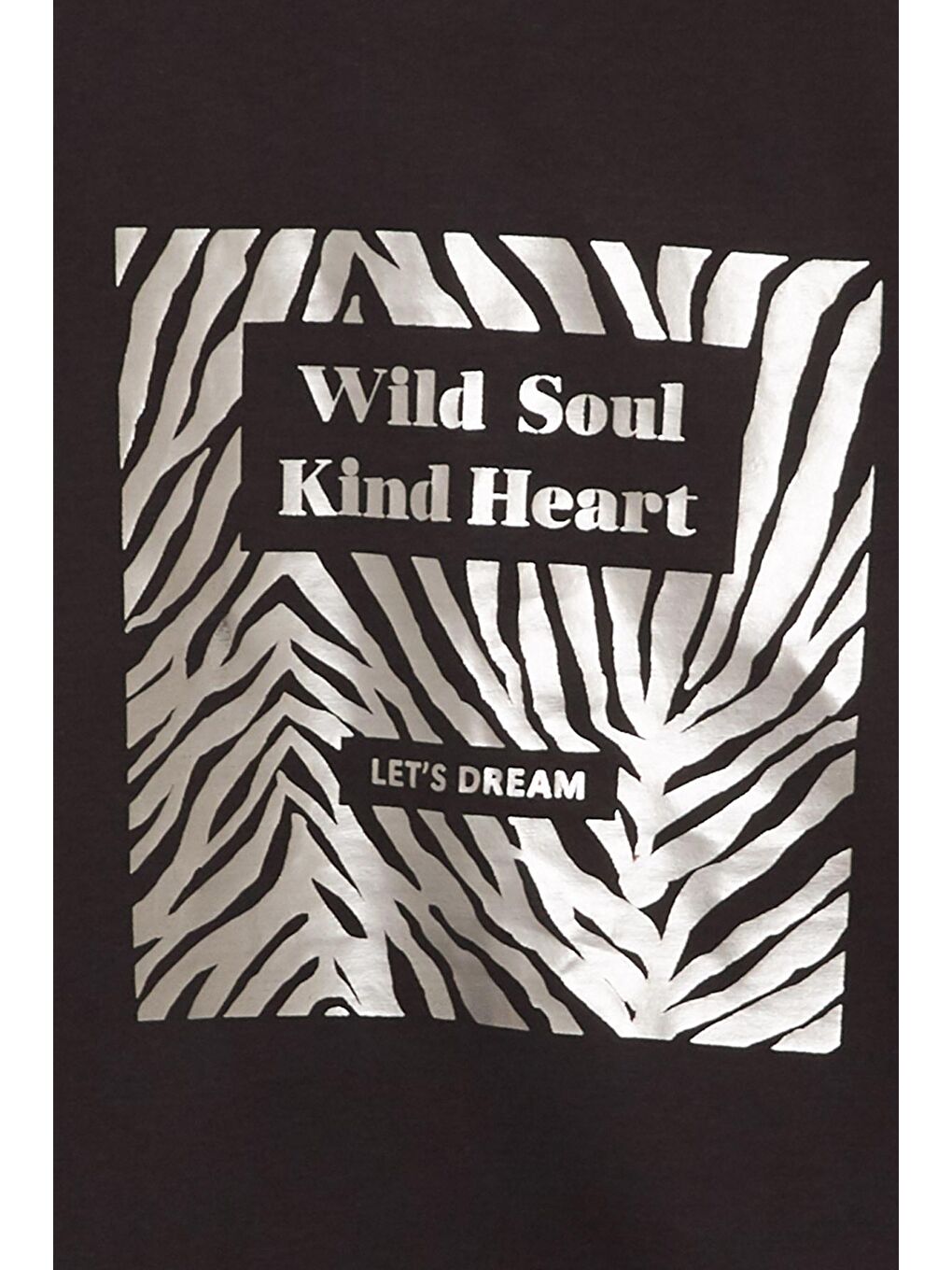 Siyah Uzun Kollu Baskılı Kız Çocuk Sweatshirt-2