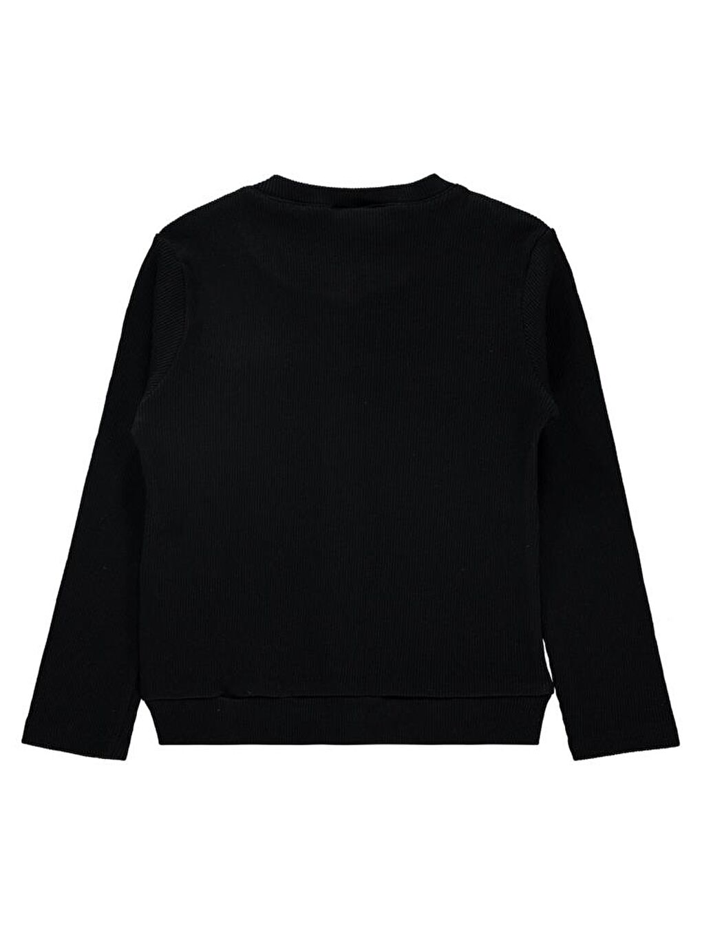 Girls Yakası Fiyonklu 6-9 Yaş Hırka - Siyah 6-7 Yaş-1