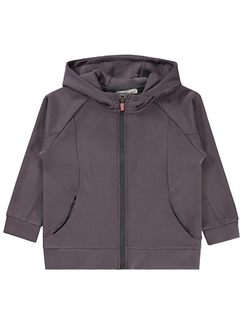 Girls Beautiful Baskılı 6-9 Yaş Hırka - Gri 6-7 Yaş