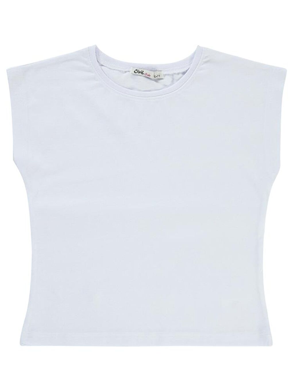 Girls Düz Tişörtlü 6-9 Yaş Gömlek - Pembe 9-10 Yaş-2