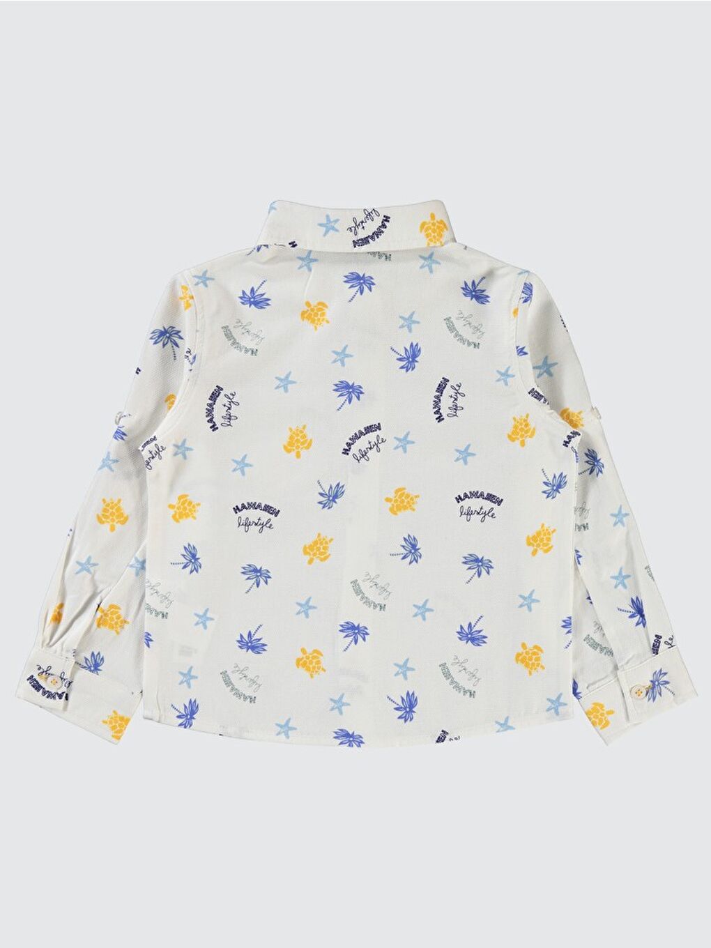 Boys Su Kaplumbağası Baskılı 2-5 Yaş Gömlek - Lacivert 2-3 Yaş-2