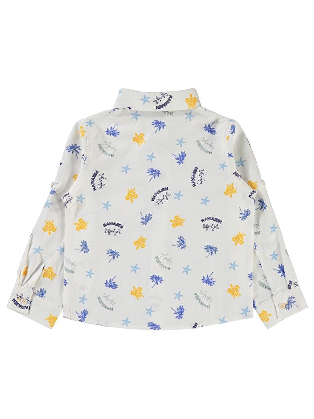 Boys Su Kaplumbağası Baskılı 2-5 Yaş Gömlek - Lacivert 2-3 Yaş-3