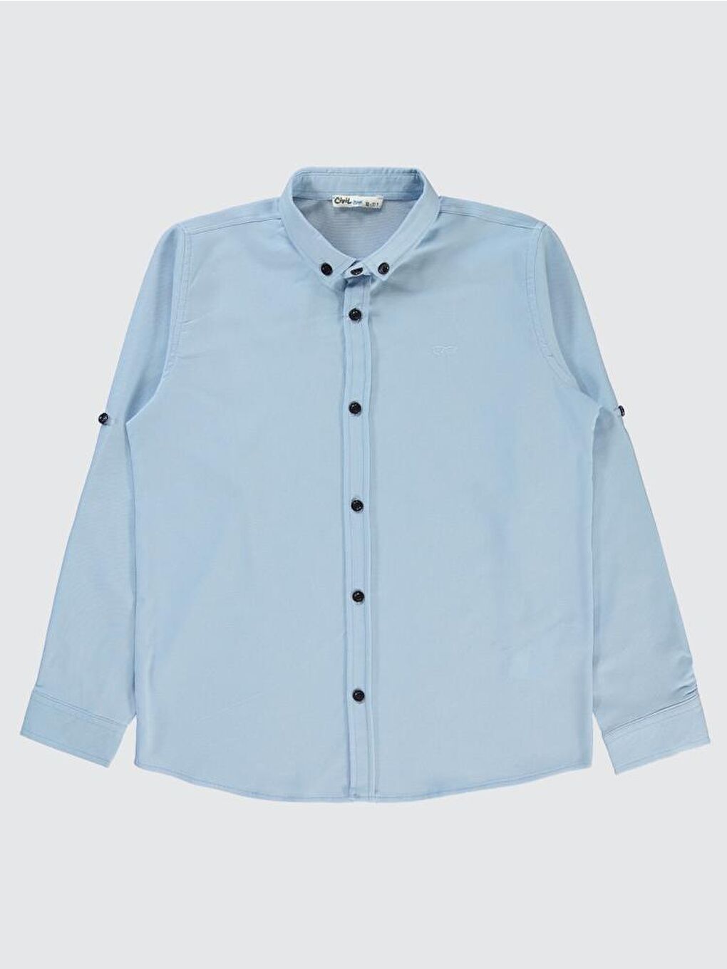 Boys Gözlük Nakışlı 10-13 Yaş Gömlek - Mavi12-13 Yaş