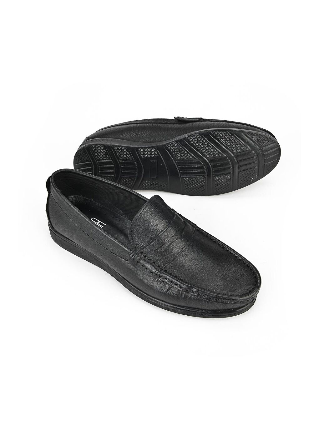 Erkek Hakiki Deri Ayakkabı 13371Z141 Siyah-3