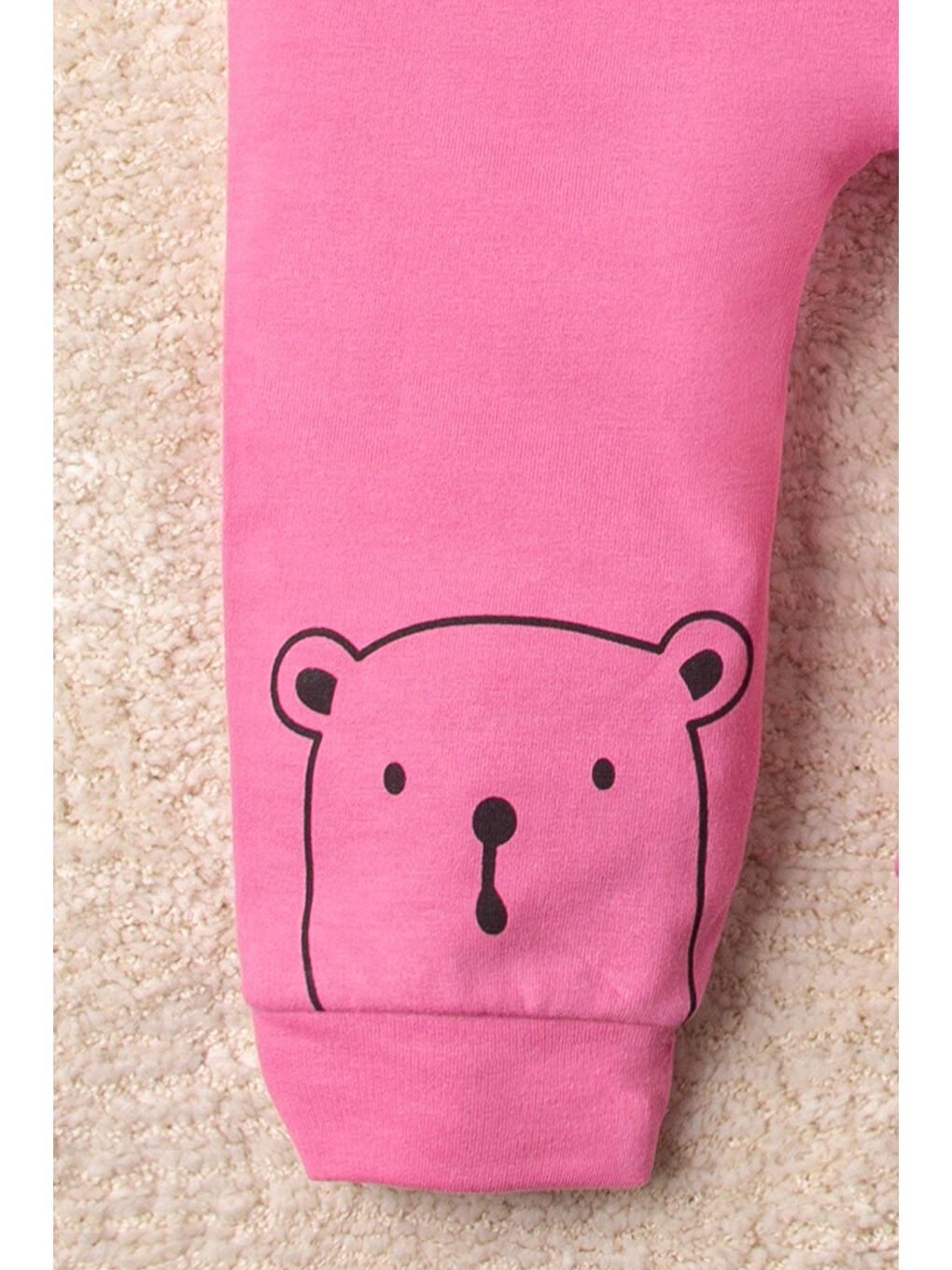 Mai Perla Pembe Smile Bear Nose 2 Li Unisex Bebek Alt Üst Takım - 2