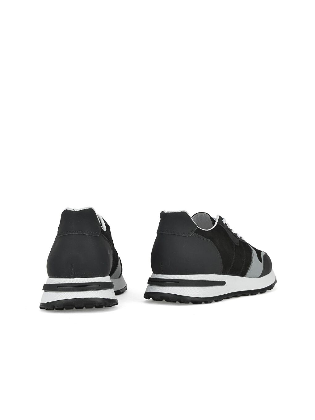 Erkek Hakiki Deri Sneaker 131498 1604 Siyah-2