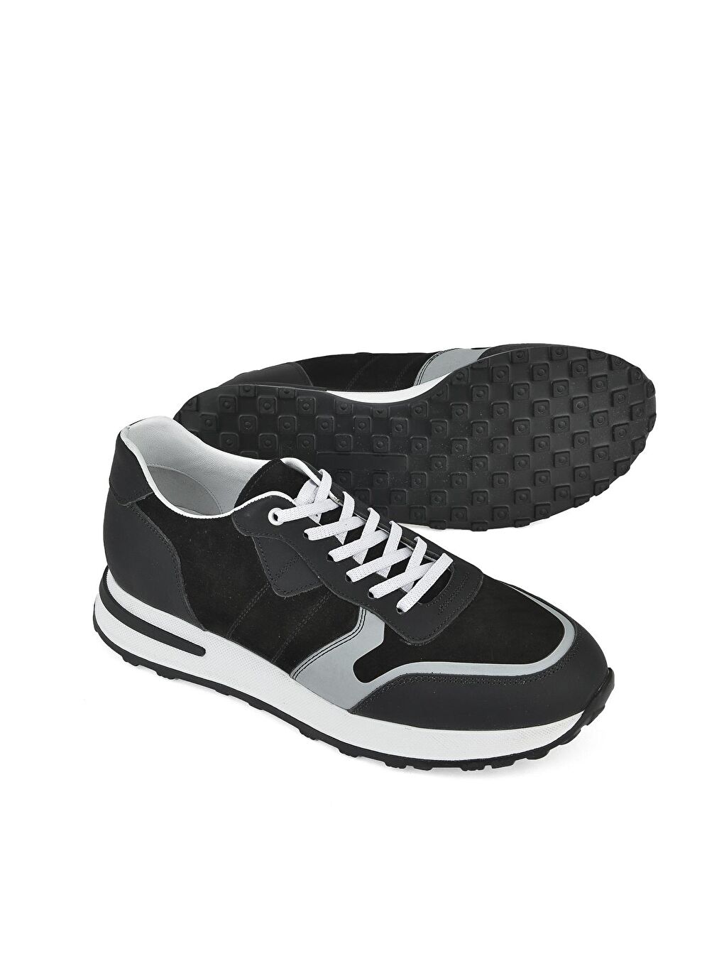 Erkek Hakiki Deri Sneaker 131498 1604 Siyah-3