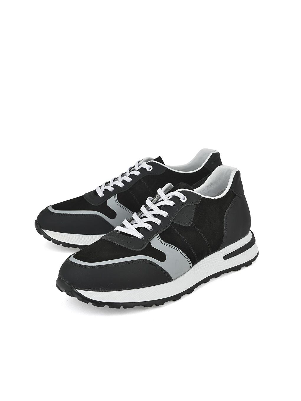 Erkek Hakiki Deri Sneaker 131498 1604 Siyah-4