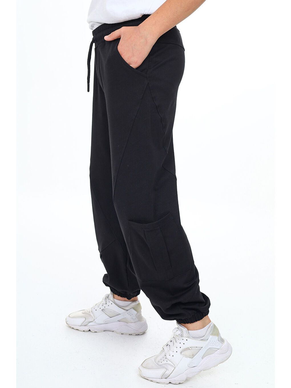 Siyah Erkek Çocuk Eşofman Alt-2