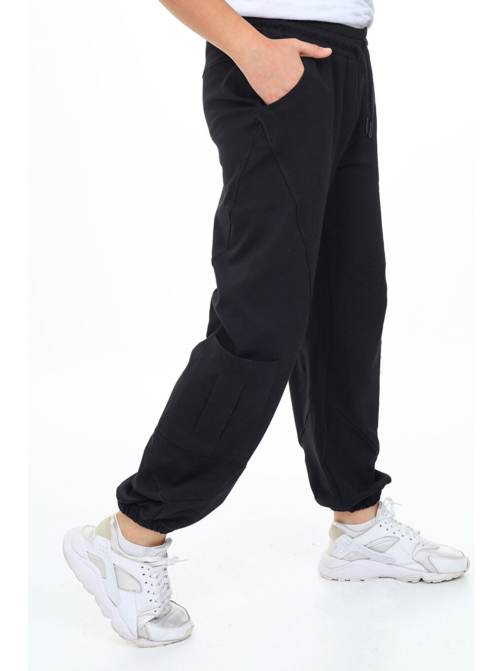 Siyah Erkek Çocuk Eşofman Alt-3