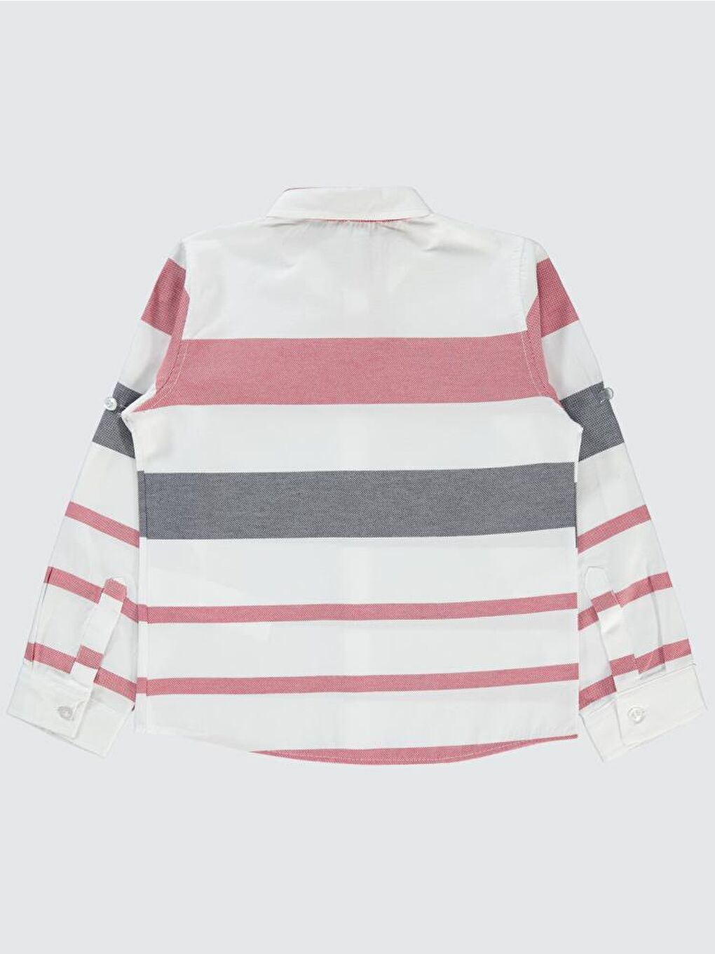 Boys Çizgili 6-9 Yaş Gömlek - Kırmızı8-9 Yaş