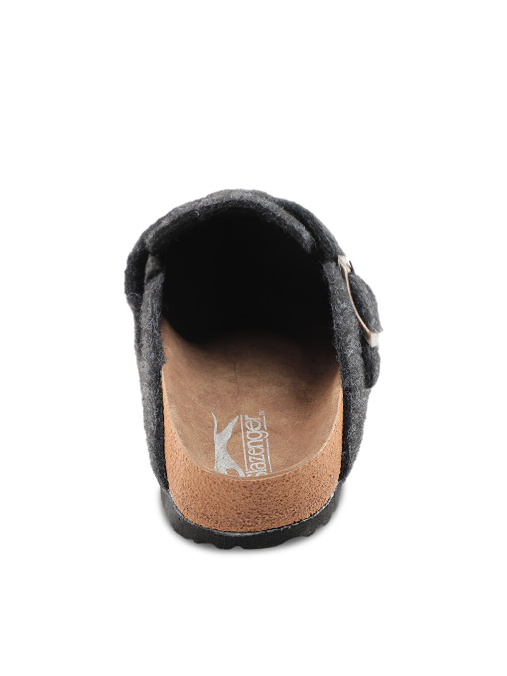 LEO Keçe Kadın Ev Terliği Koyu Gri-5