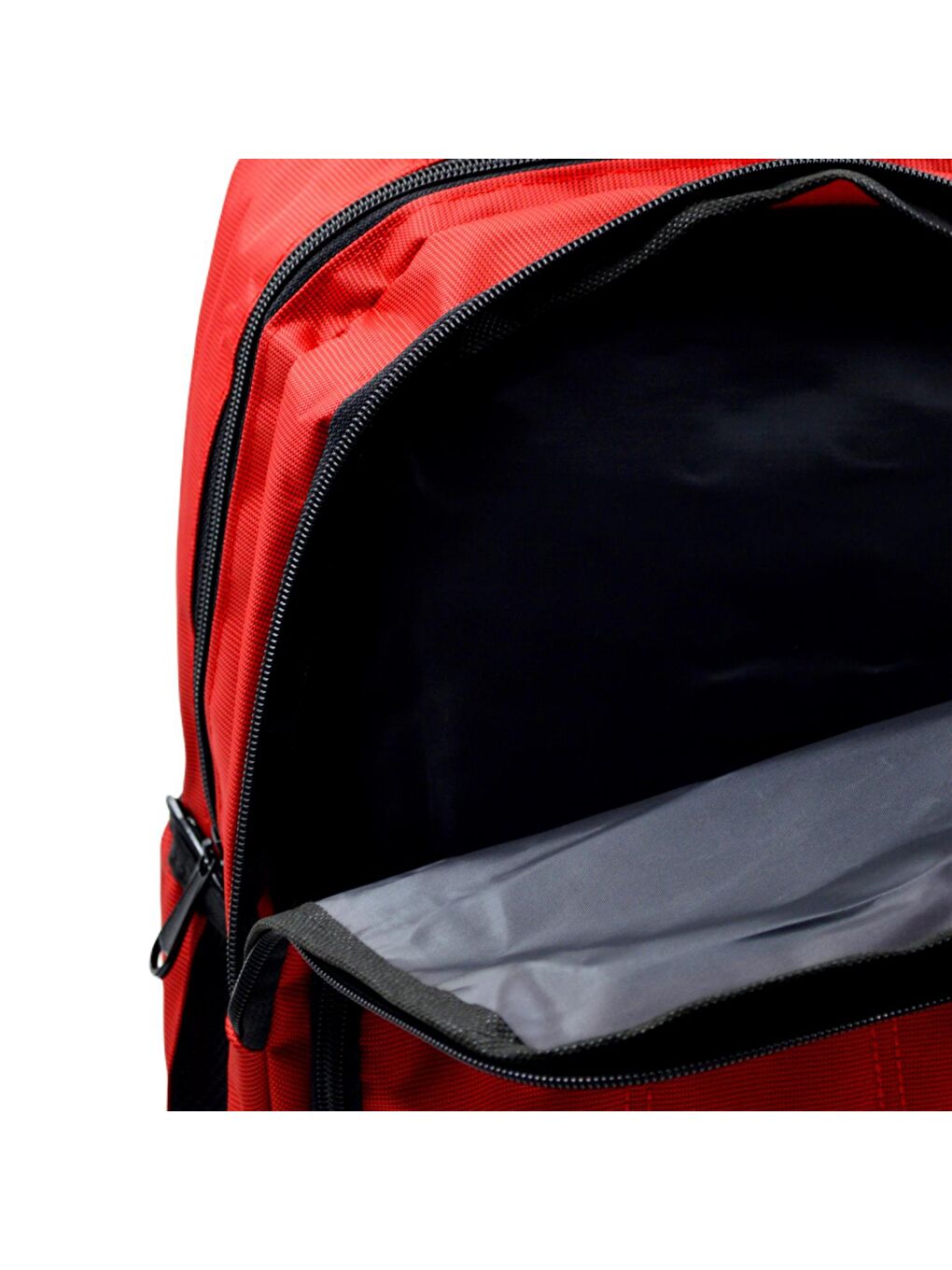 3 Bölmeli Okul Sırt Çantası Kırmızı (50005)-3