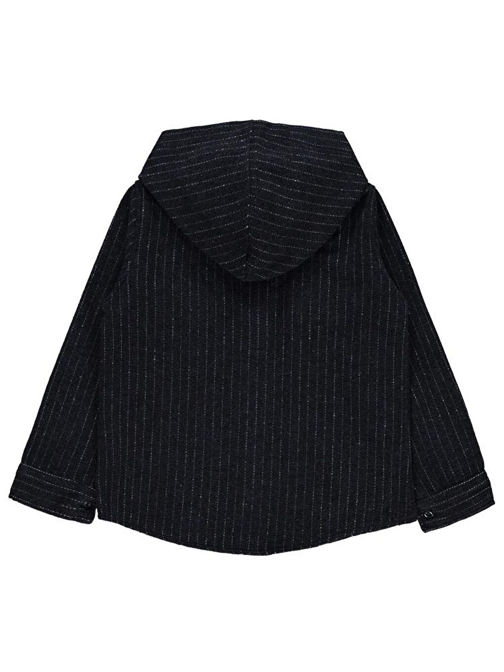 Boys Çzigili Çift Cepli Kapüşonlu 10-13 Yaş Gömlek - Lacivert 12-13 Yaş-3