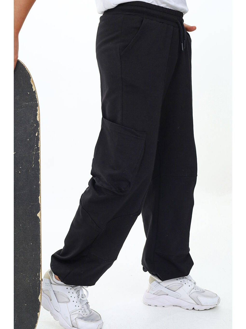 Siyah Erkek Çocuk Eşofman Alt-2