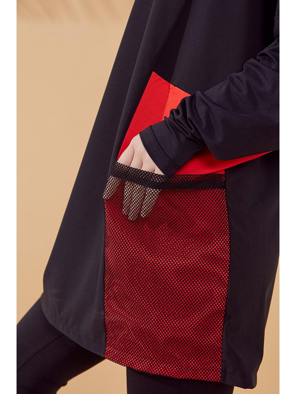 Siyah Tam Kapalı Tesettür Mayo M2323-3