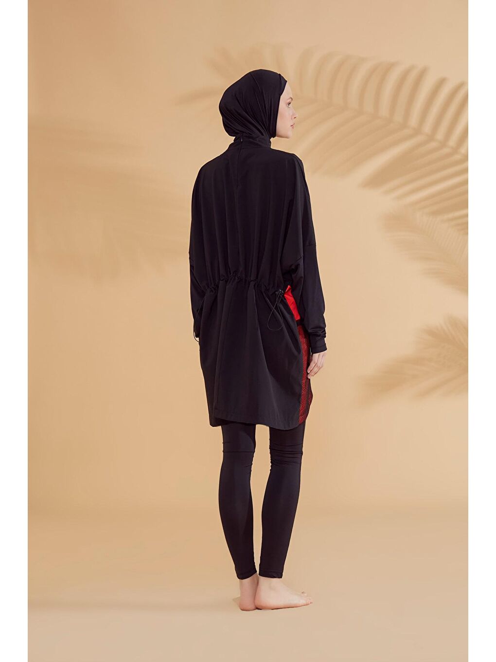 Siyah Tam Kapalı Tesettür Mayo M2323-4